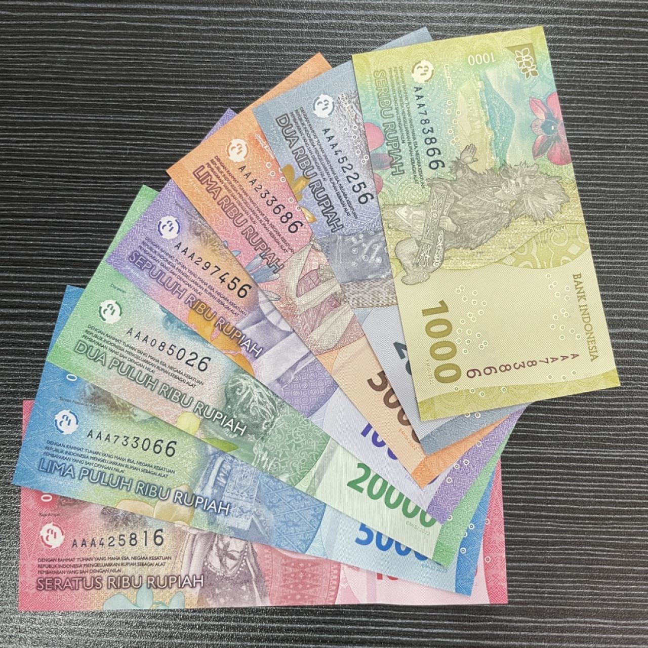 新版首发冠AAA印度尼西亚全套7张（现货/包邮） 全套尾同6号码如图