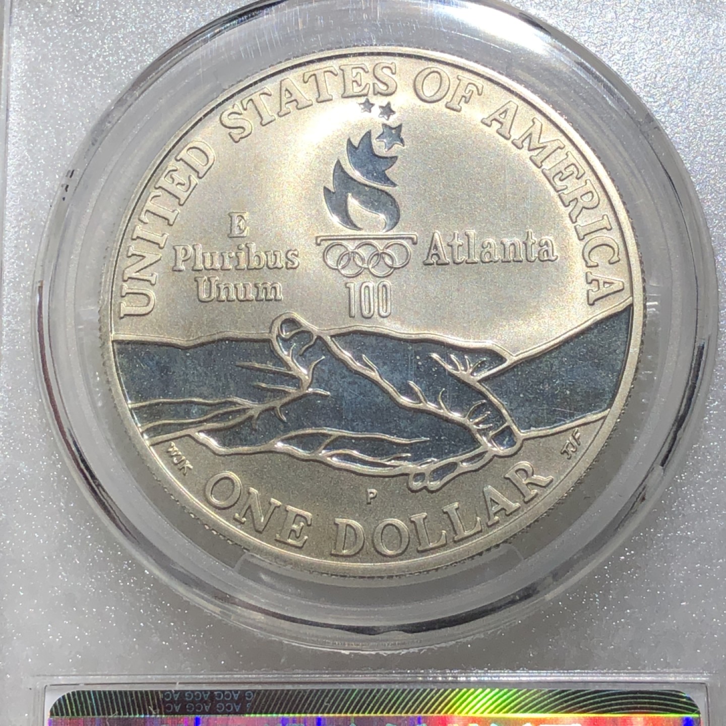 环球钱币第003场 90%银亚特兰大奥运美国银币