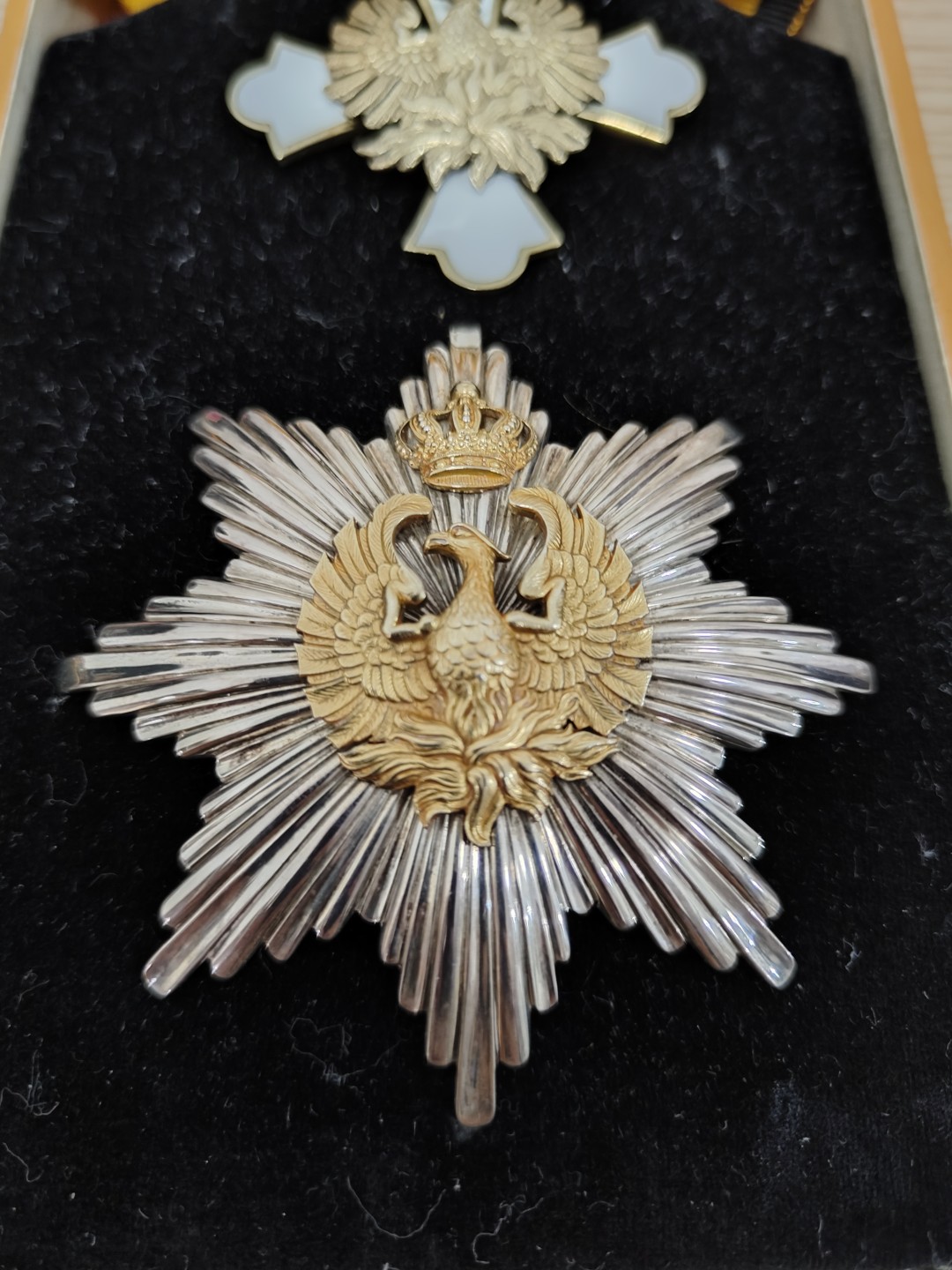 全场0元起拍 第54期 咸鱼国勋章拍卖专场 5月10日（周三）下午6：00开始 希腊王国大十字级凤凰勋章 银制珐琅 王国时期第一版