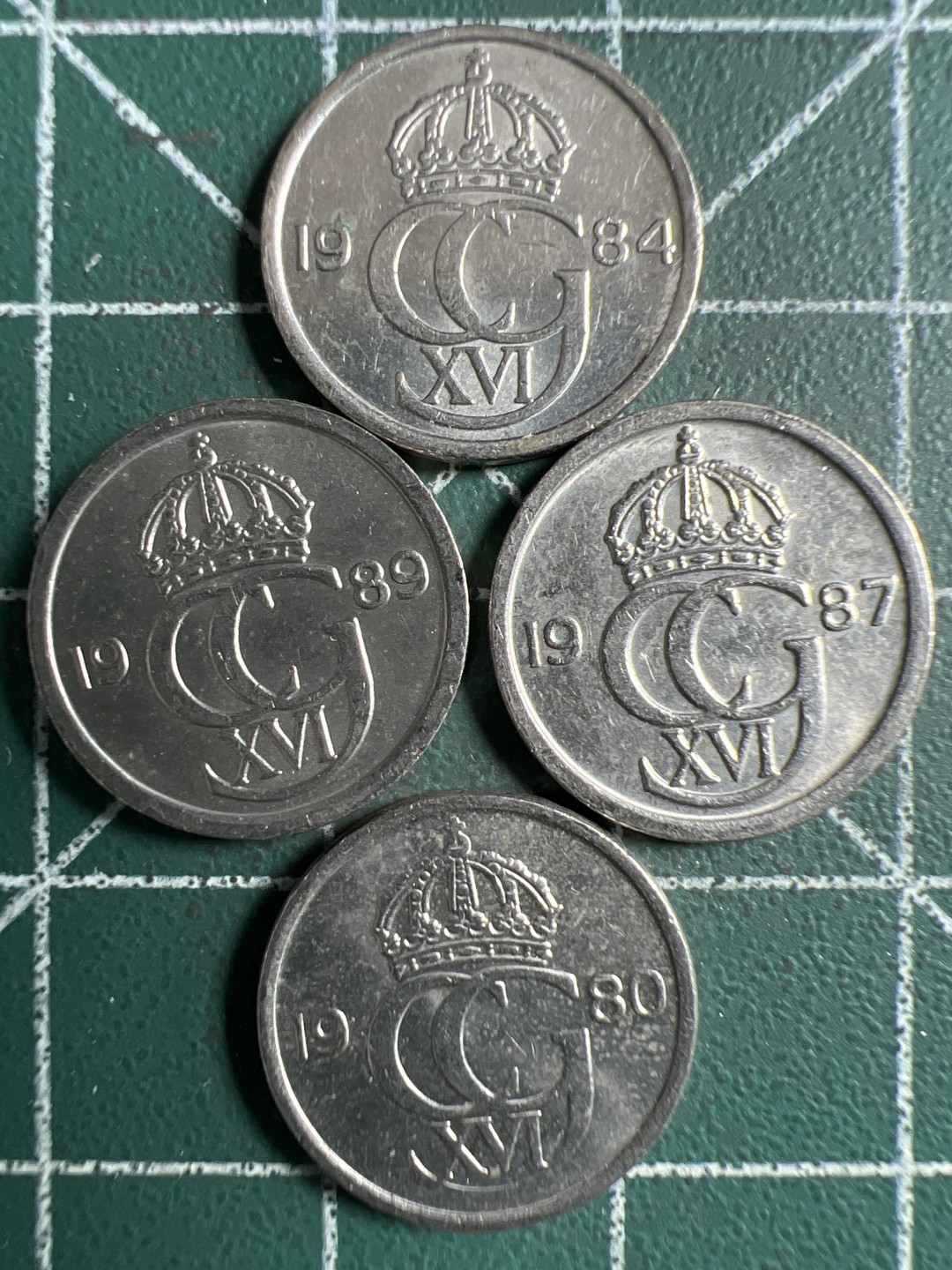 泡泡堂第306期  世界硬币 （无押金，捡漏，全场20包邮，偏远地区除外，接收代拍业务） 瑞典10欧尔四枚