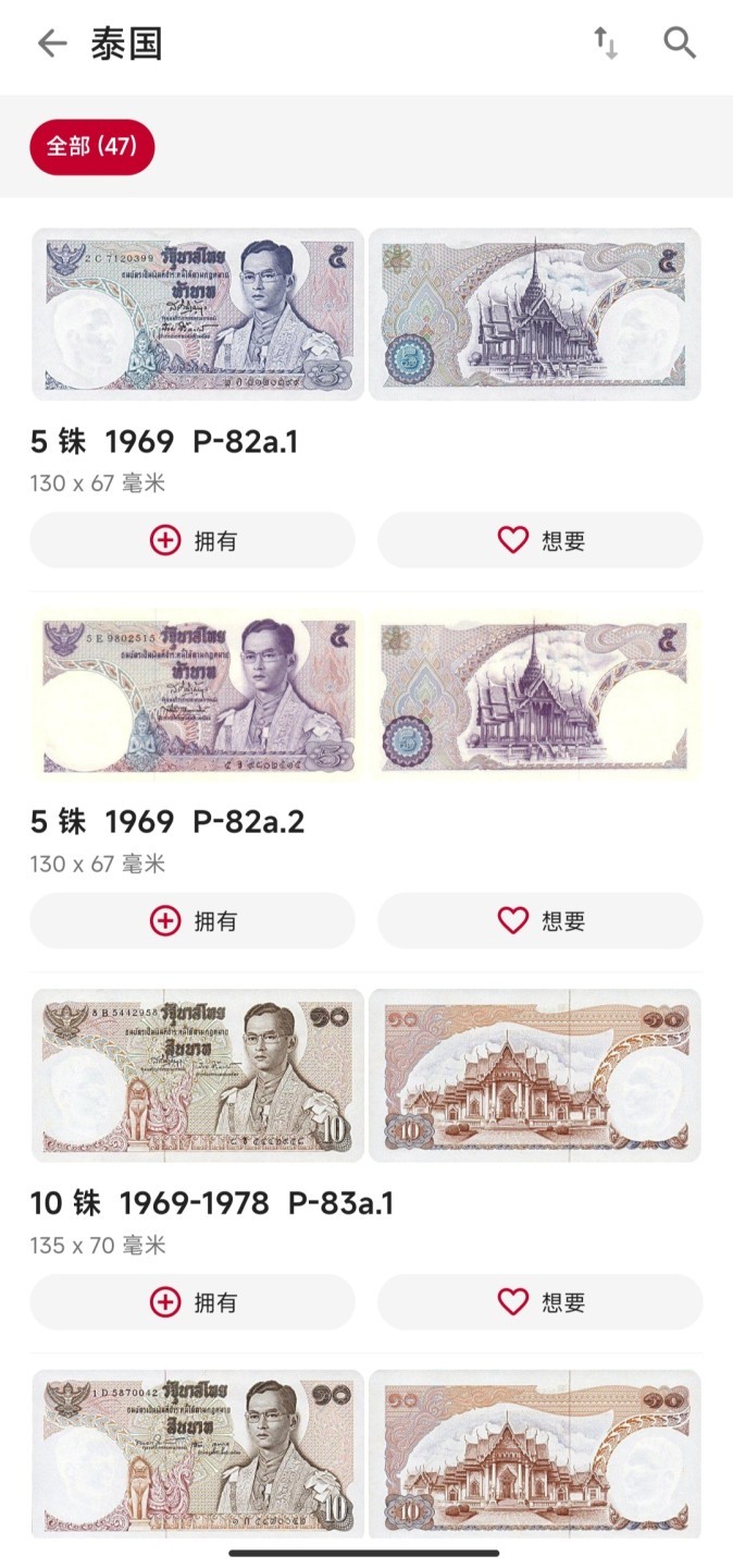 德纳罗测试钞、香港伊二1元、以色列、东南亚菲律宾/泰国/缅甸/老挝、英国/英属、沙俄、北越南/南越。世界纸币专场，彼得堡世界钱币勋章拍卖第51期，周六日两连拍