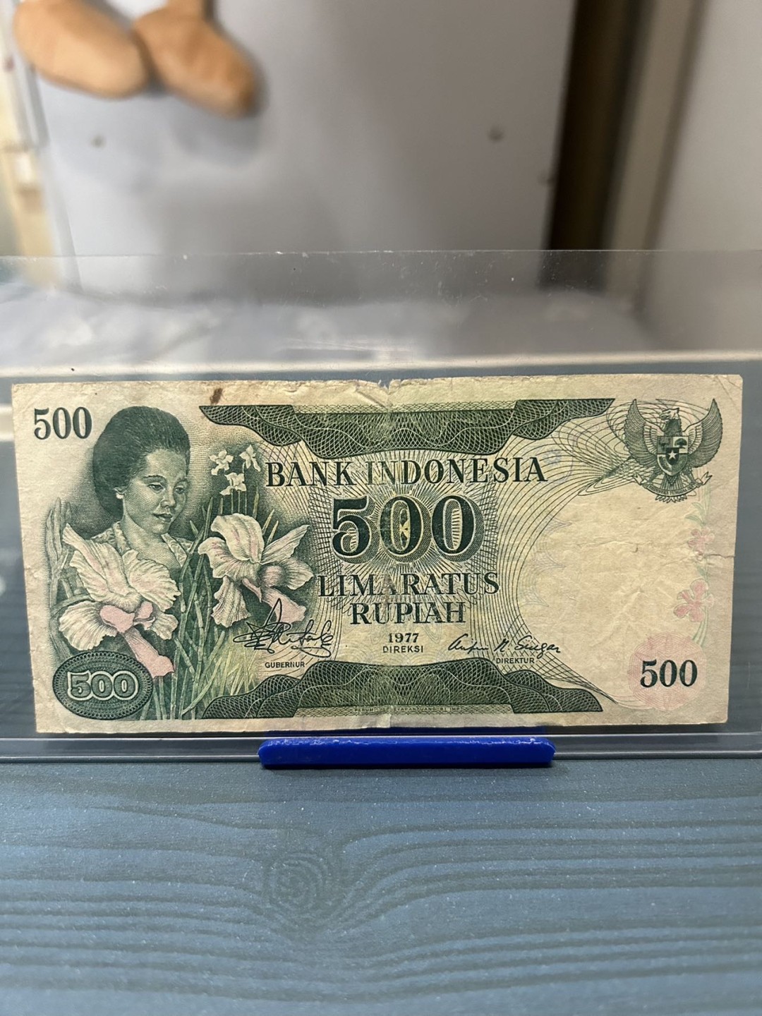 【8个洞收藏】第11场★0押0起一件包邮★纸币专场 印度尼西亚1977年500卢比