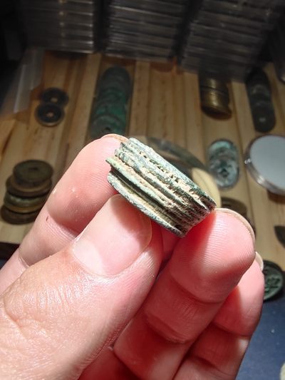 青云钱币自动结拍 - 清筒子8连