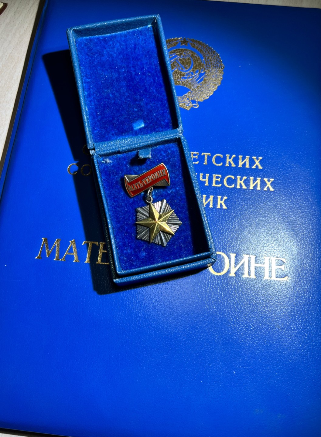 大猫徽章拍卖第223期 苏联母亲勋奖章套 