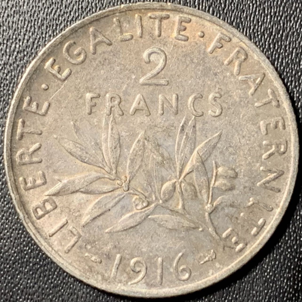 紫瑗钱币——第326期拍卖 法国 1916年 播种女神 2法郎 10克 0.835银