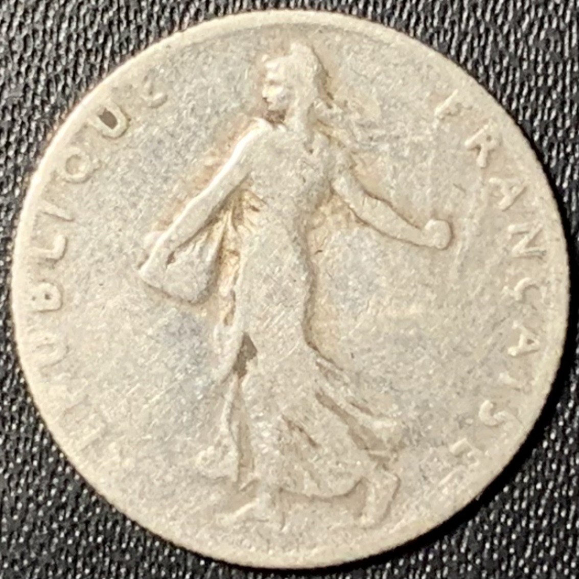 紫瑗钱币——第269期拍卖 法国 1910年 播种女神 50分 2.5克 0.835银