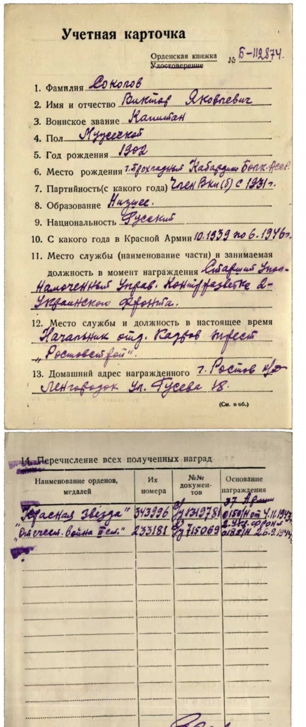 大猫徽章拍卖第223期 苏联43二卫2⃣️ 档案齐全 元帅签发 好品