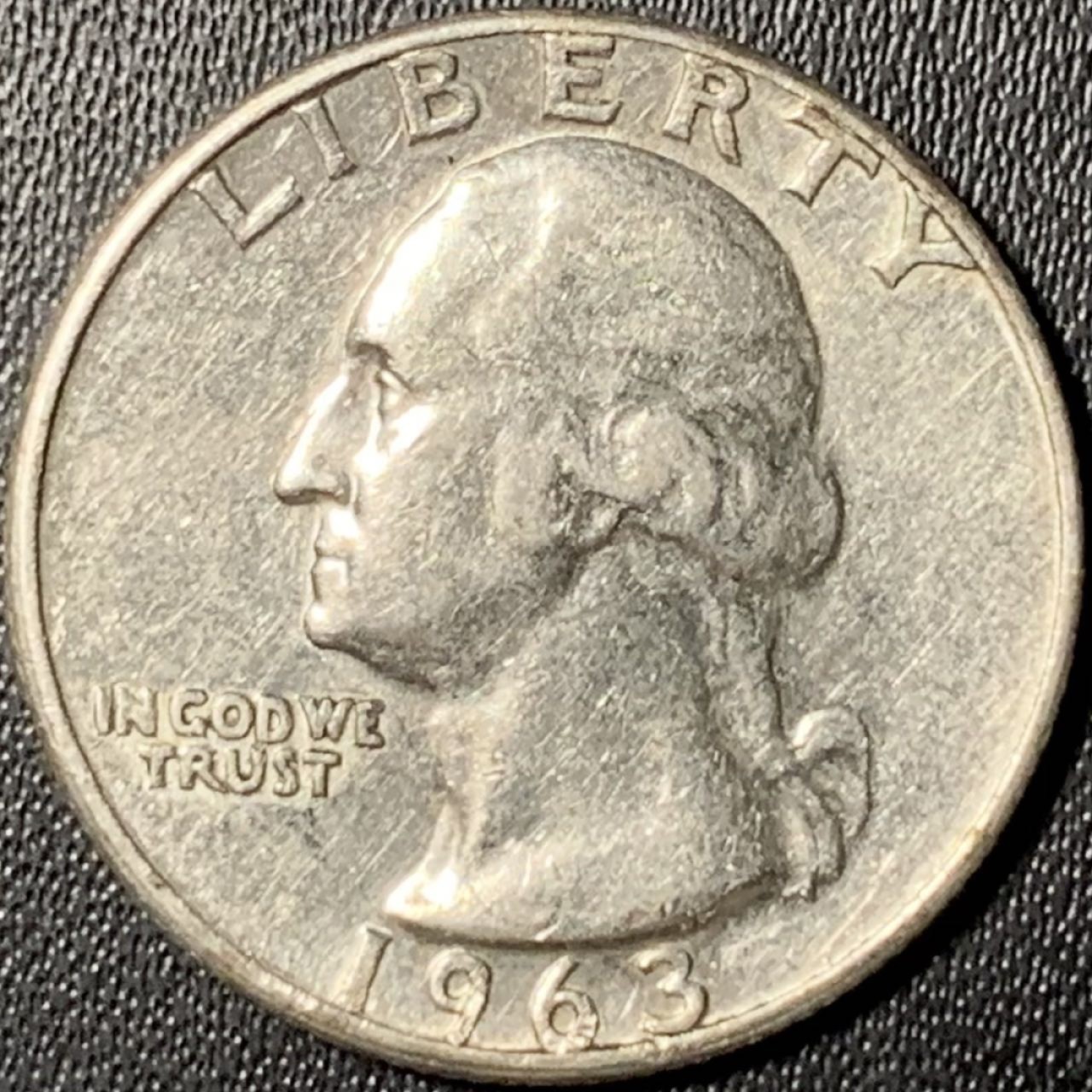 紫瑗钱币——第269期拍卖 美国 1963年 华盛顿 25美分 6.25克 0.9银