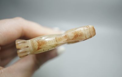 玉石翡翠玛瑙｜拍卖专场 地方玉仿古龙纹笔架