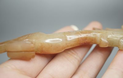 玉石翡翠玛瑙｜拍卖专场 地方玉仿古龙纹笔架