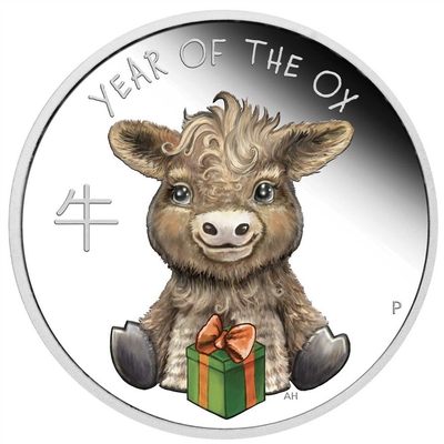 澳大利亚图瓦卢牛宝宝银币 珀斯铸币局生产 限量7150 - 澳大利亚图瓦卢牛宝宝银币 珀斯铸币局生产 限量7150