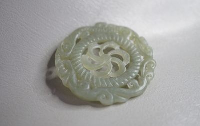 玉石翡翠玛瑙｜拍卖专场 和田玉龙凤镂空配饰