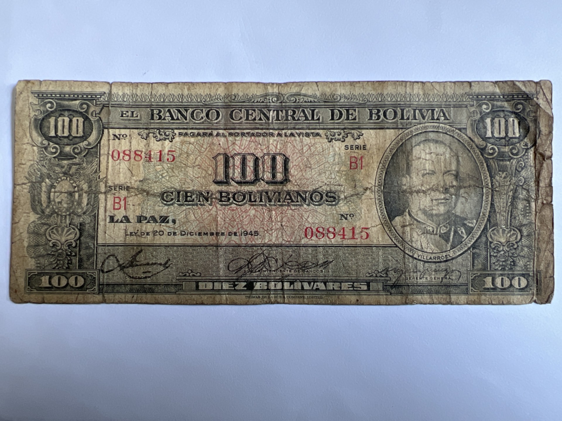 泡泡堂微拍第150幕纸币捡漏可累计专场👿👿，累计满二十元包邮，接受代拍业务 玻利维亚100皮