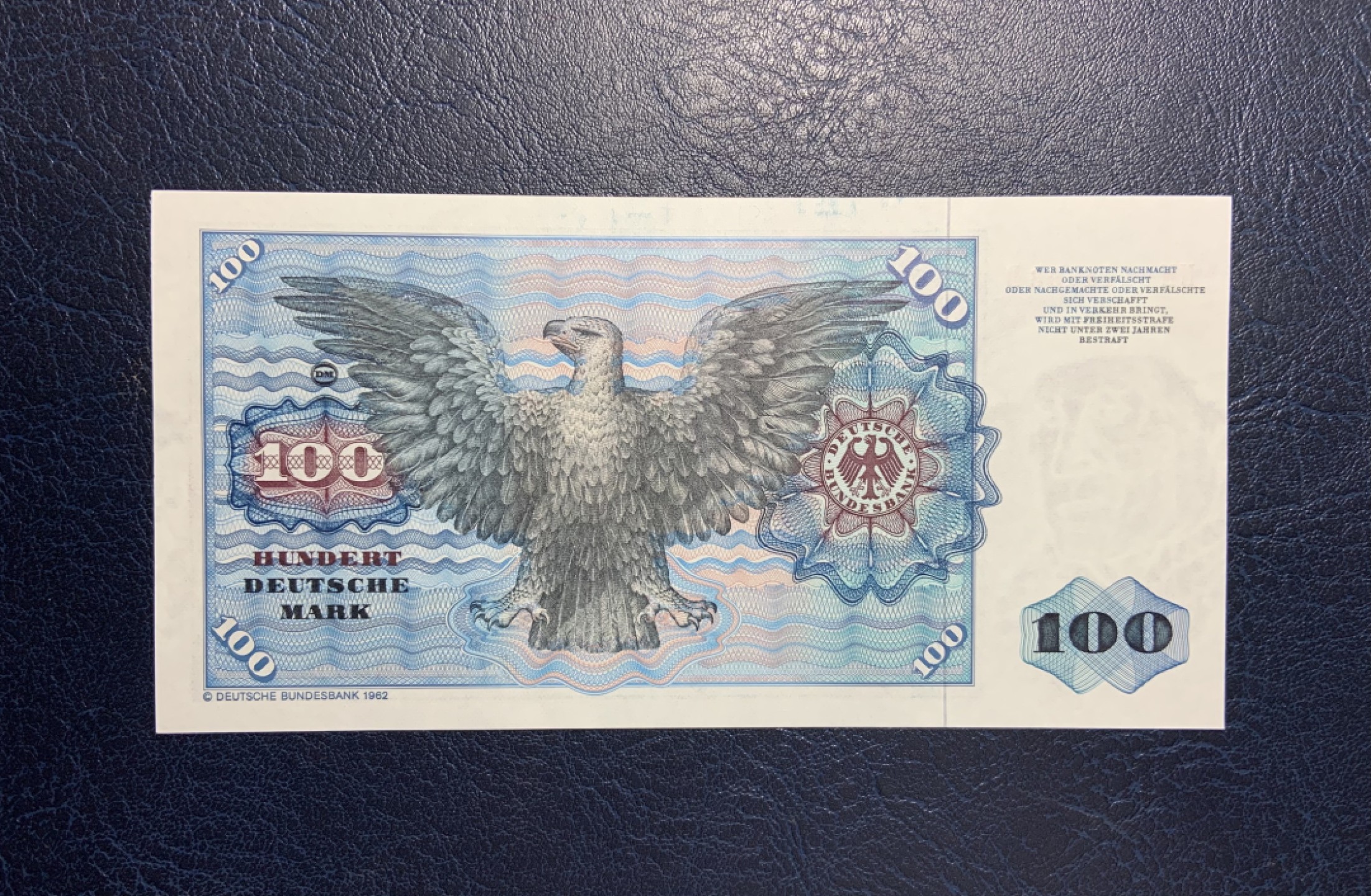 收藏联盟Quantum Auction 第257期拍卖  德国联邦1980年100马克 品相全新UNC 数学家明斯特 豹子号身