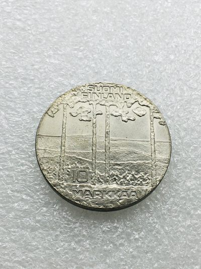 斋古钱币第七期世界钱币，全场包邮 - 芬兰1975年吉科宁总统10马克银币