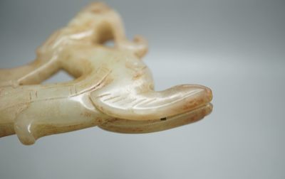 玉石翡翠玛瑙｜拍卖专场 地方玉仿古龙纹笔架