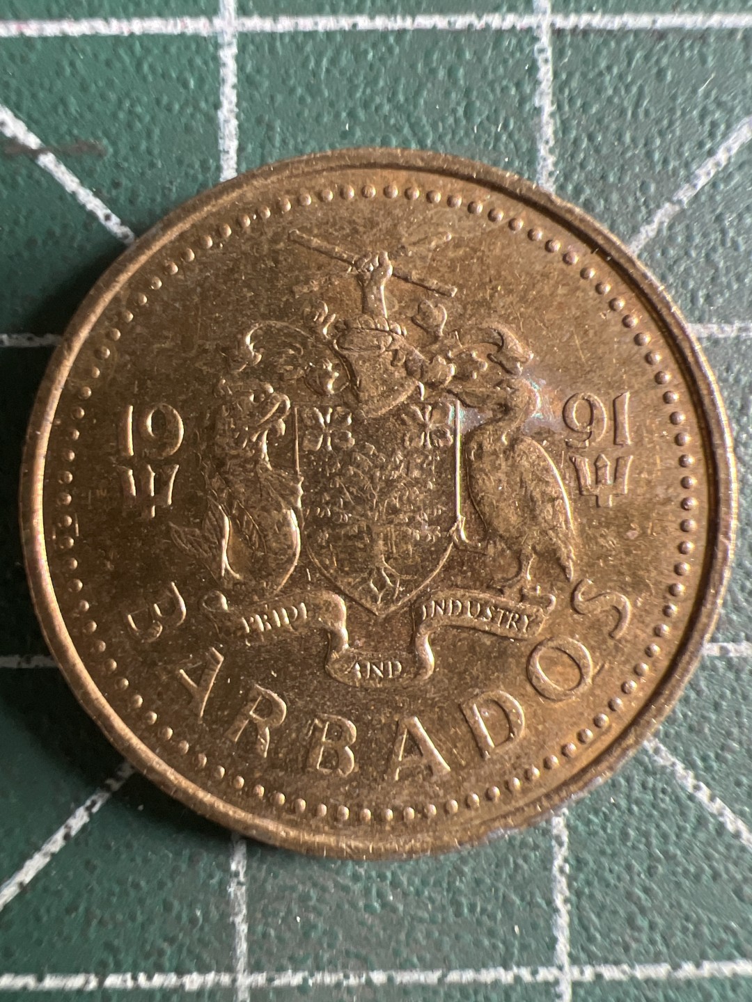 泡泡堂第337期  世界硬币、邮票 （无押金，捡漏，全场20包邮，偏远地区除外，接收代拍业务） 巴巴多斯五分