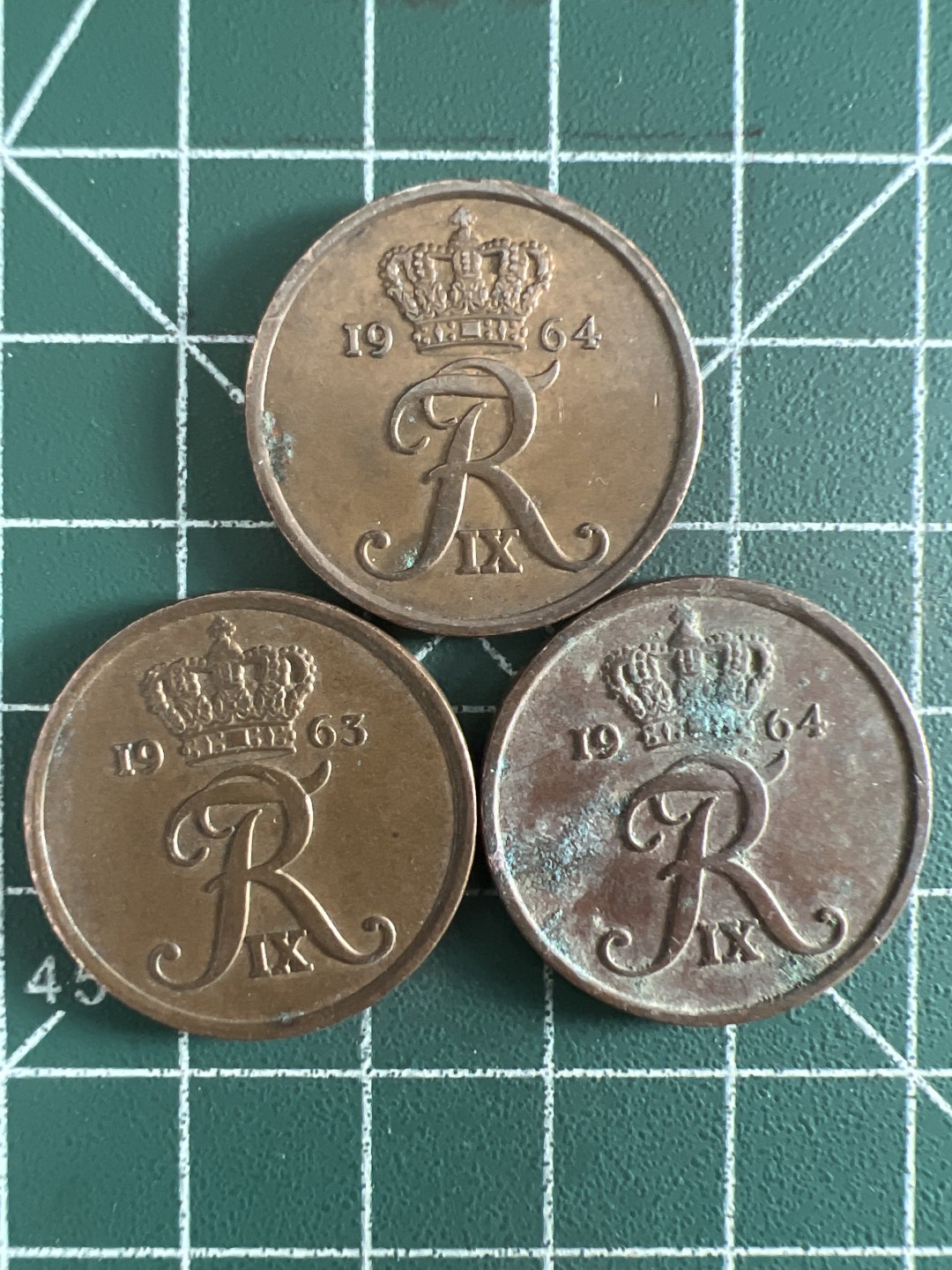 泡泡堂第308期  世界硬币 （无押金，捡漏，全场20包邮，偏远地区除外，接收代拍业务） 丹麦5欧尔三枚