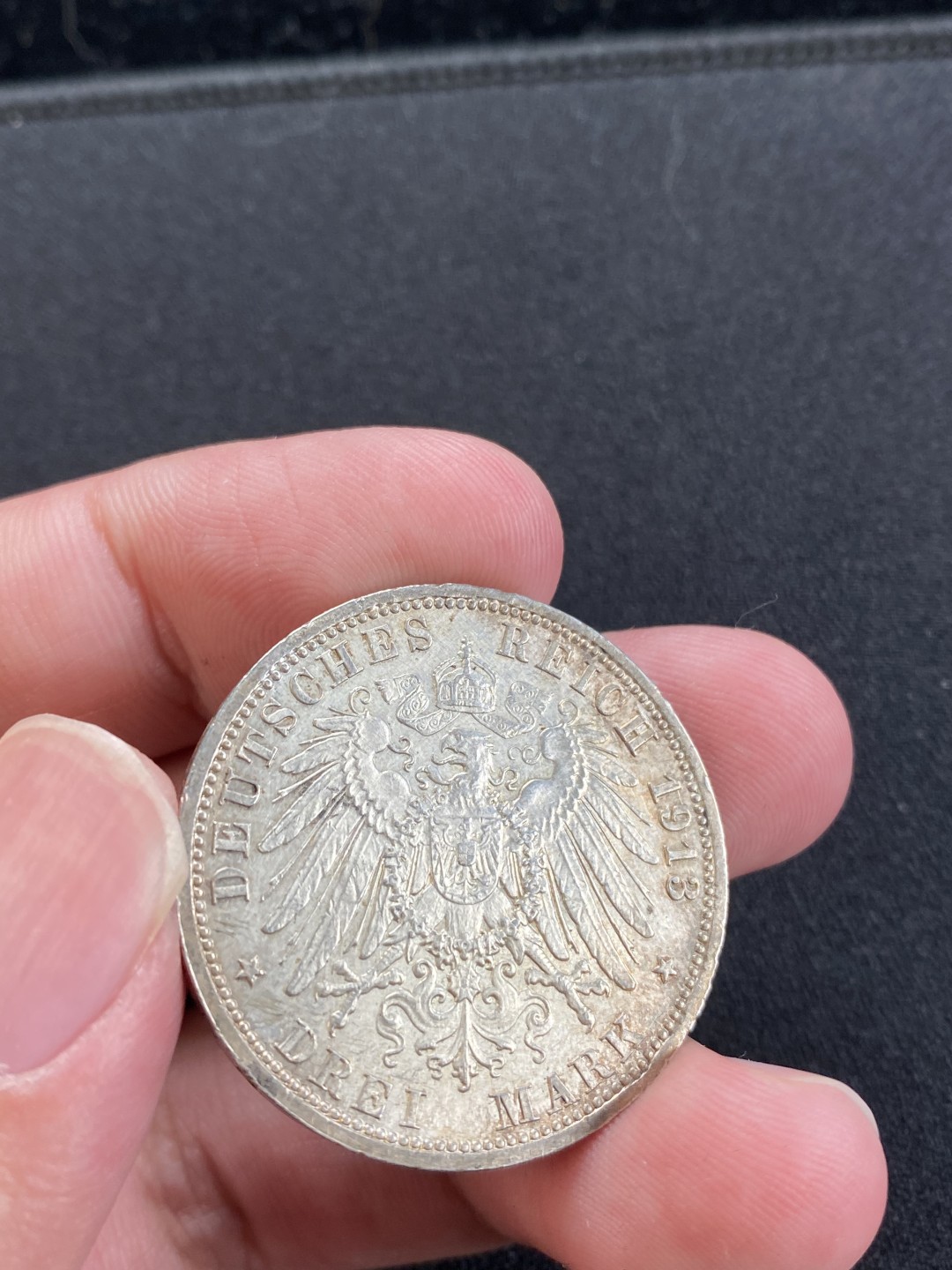 万国钱币拍卖第008期（慕尼黑2T之夜） 1913普鲁士威二3马克