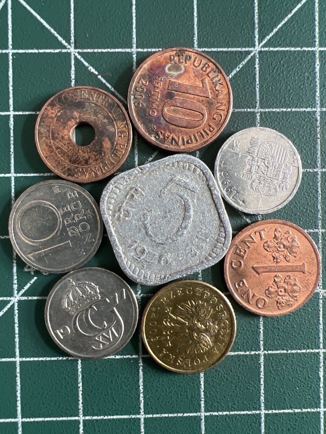 泡泡堂第308期  世界硬币 （无押金，捡漏，全场20包邮，偏远地区除外，接收代拍业务） 硬币一组八枚