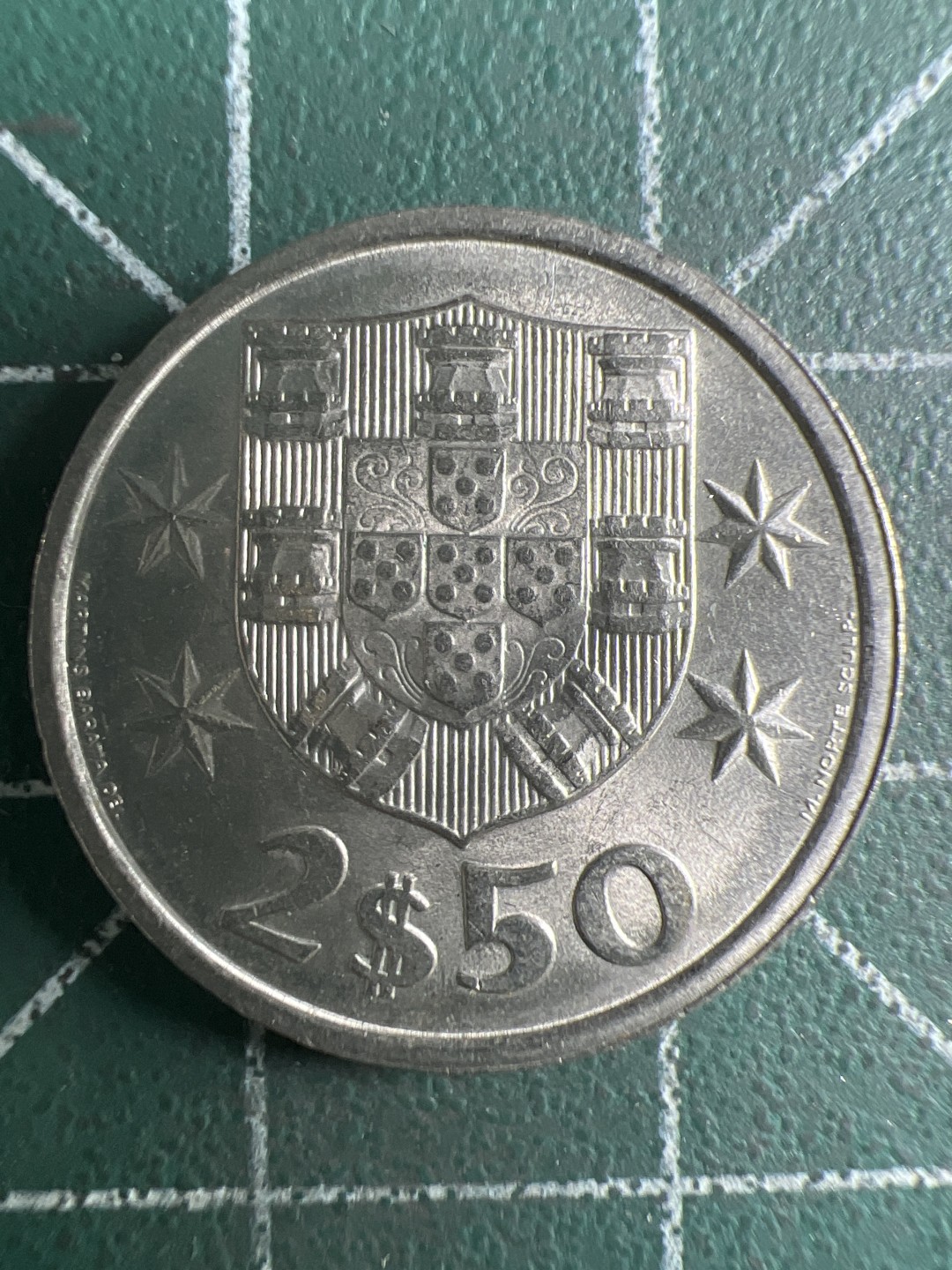 泡泡堂第309期  世界硬币邮票 （无押金，捡漏，全场20包邮，偏远地区除外，接收代拍业务） 葡萄牙2.5埃斯库多