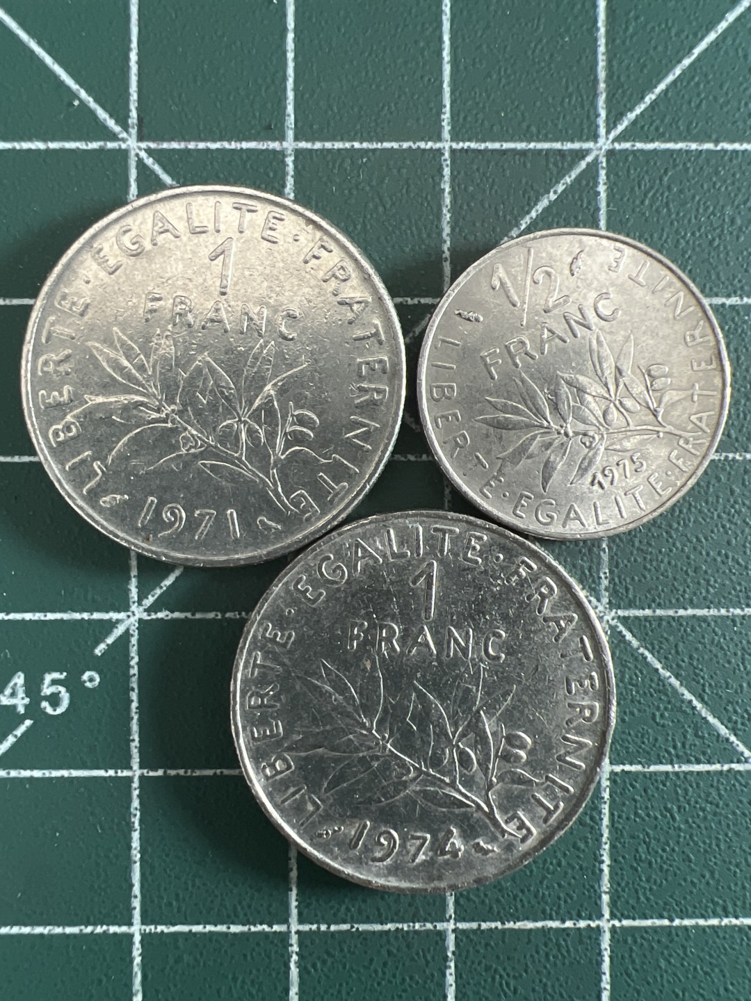 泡泡堂第308期  世界硬币 （无押金，捡漏，全场20包邮，偏远地区除外，接收代拍业务） 法国三枚