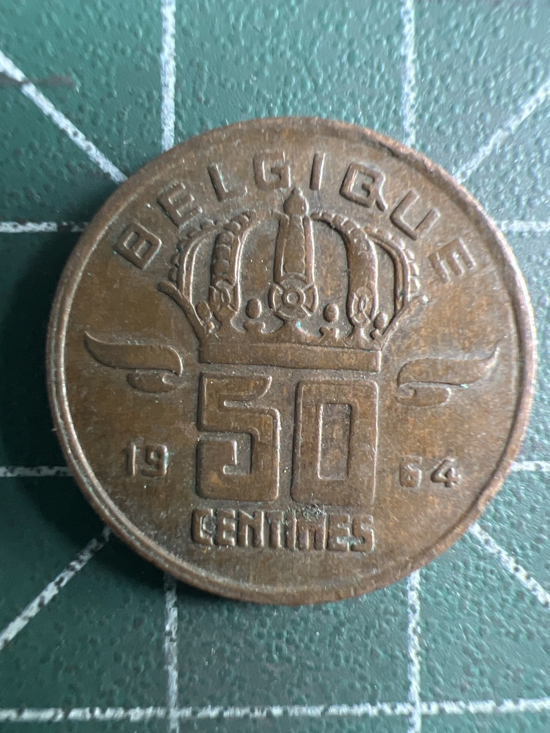 泡泡堂第309期  世界硬币邮票 （无押金，捡漏，全场20包邮，偏远地区除外，接收代拍业务） 比利时50分