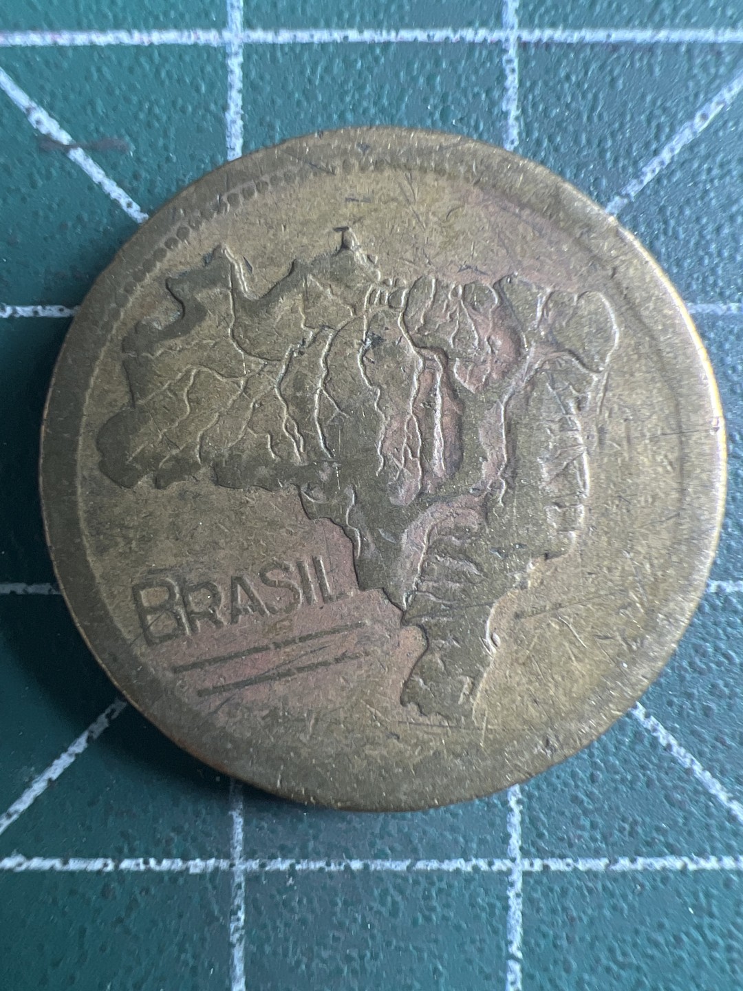 泡泡堂第309期  世界硬币邮票 （无押金，捡漏，全场20包邮，偏远地区除外，接收代拍业务） 巴西1克鲁塞罗