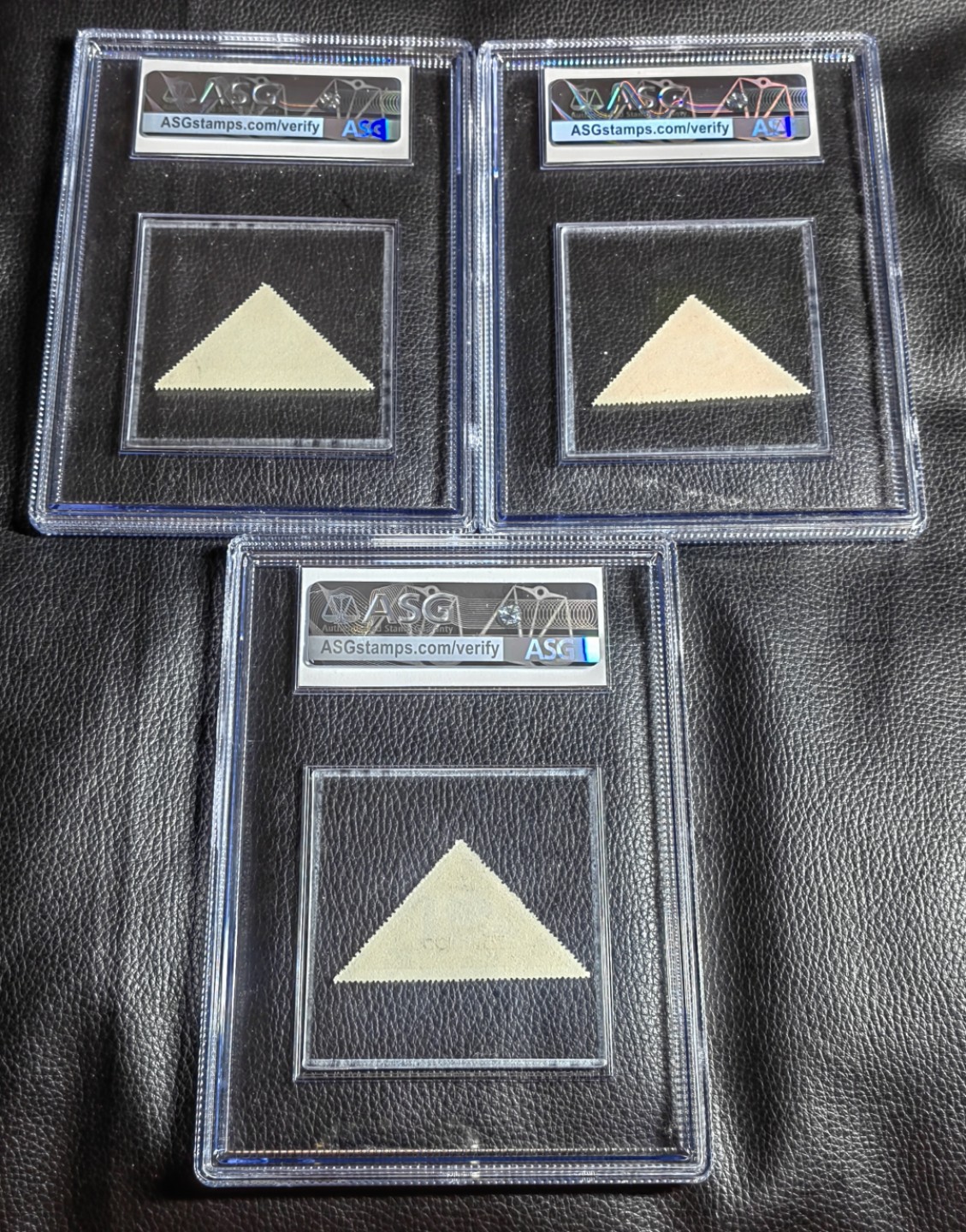 洪涛臻品批发群  精选邮票限时拍卖第二百六十期 纪10和平 新盖混一套，—1、—2是盖销票，—3是新票  全部ASG90分带OP，票状态极佳，单评级费就要600元，怎么买都不亏，喜欢的不要错过