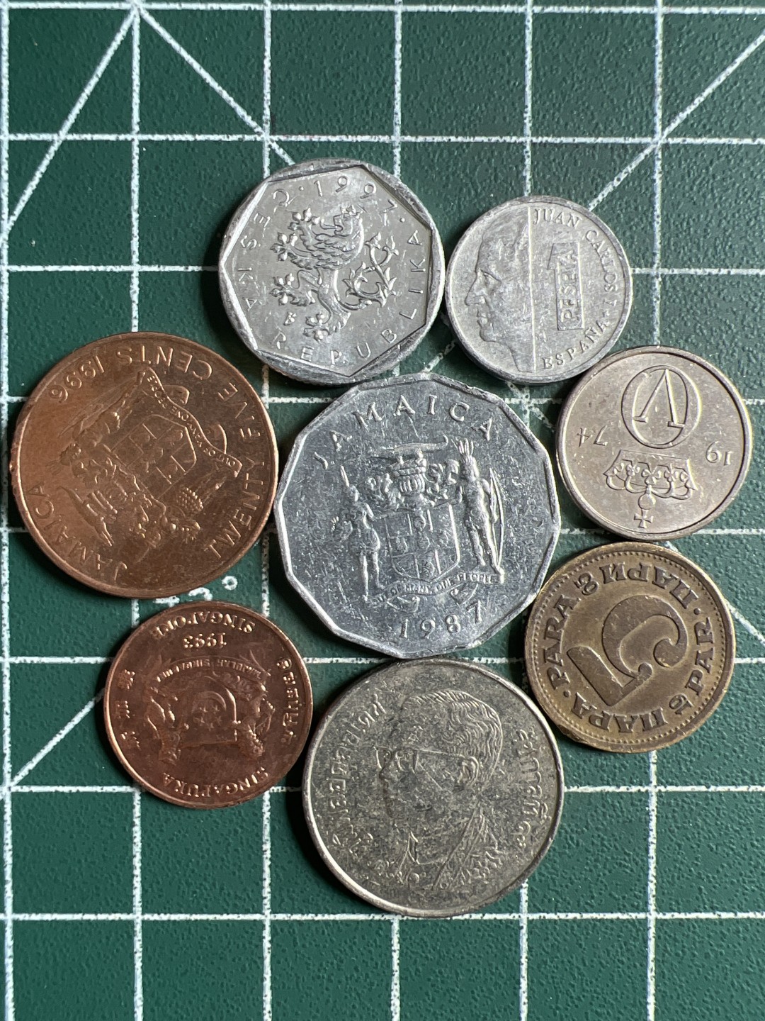 泡泡堂第325期  世界硬币 （无押金，捡漏，全场20包邮，偏远地区除外，接收代拍业务） 硬币一组八枚