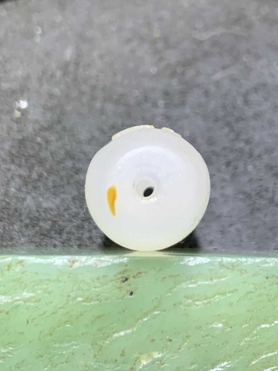 精美高玉化海洋玉髓手工雕刻道字大桶珠一个！寓意：道法自然，