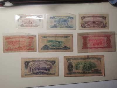 238.【鲸贝乐淘★两拍包邮】三字经·第“亲师友，习礼仪”号拍卖 【中国代印★越南🇻🇳全套】1966年越南🇻🇳南方解放阵线，全套8张，流通品相如图