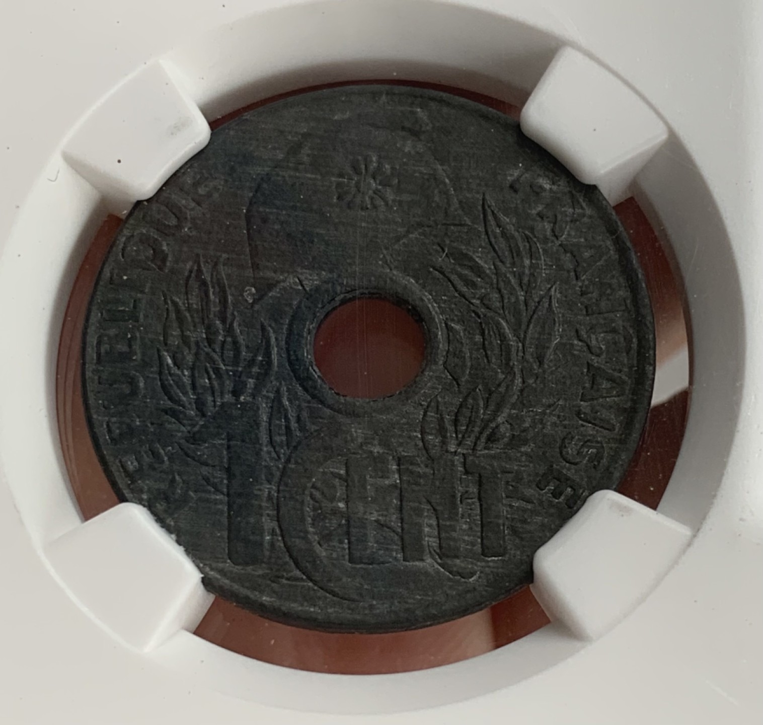 瓶子🏺第91期拍卖会  法属印度支那1941年1分 NGC  AU55