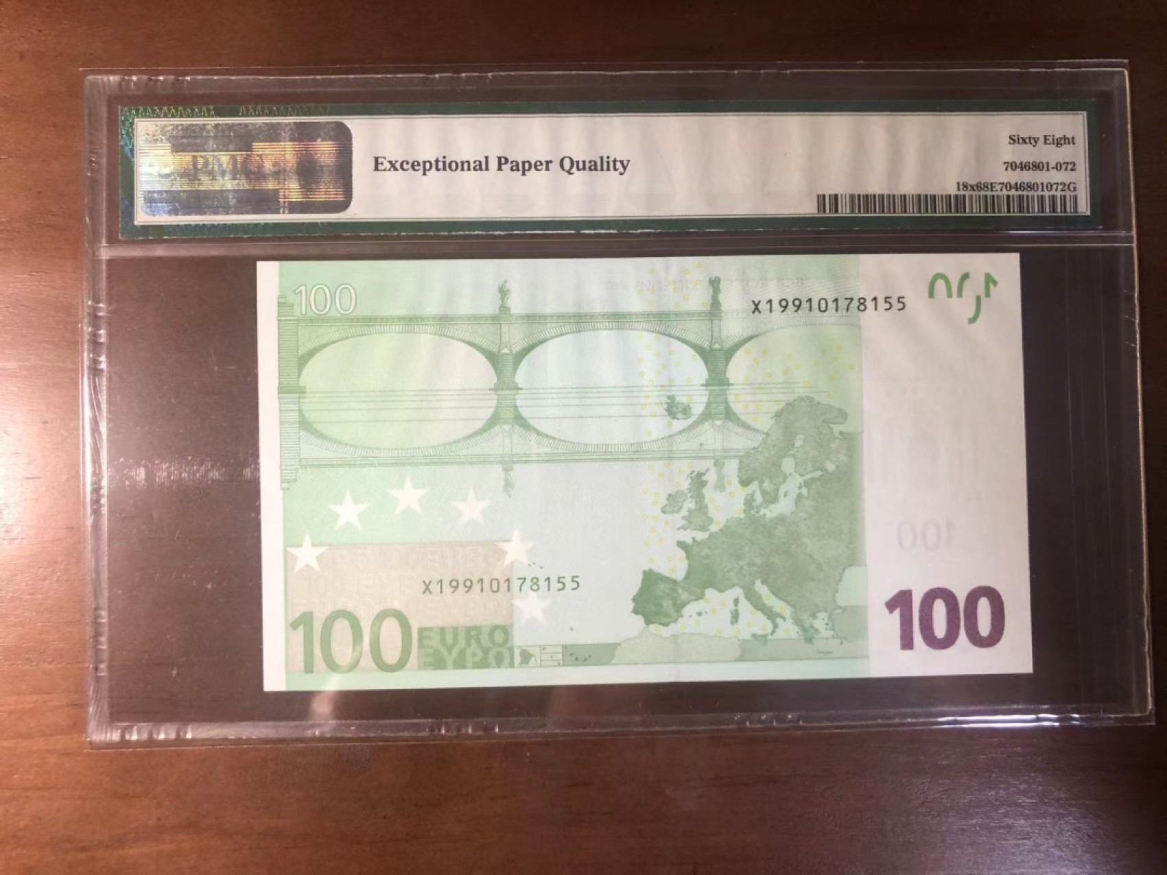 收藏联盟Quantum Auction 第258期拍卖  欧盟国家德国2002年100欧元 PMG68 全程无4 