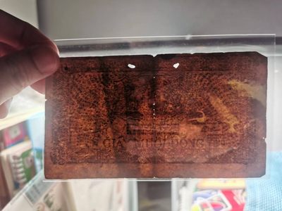 238.【鲸贝乐淘★两拍包邮】三字经·第“亲师友，习礼仪”号拍卖 【越南🇻🇳★解放区草纸币】1948年10元，流通品相如图