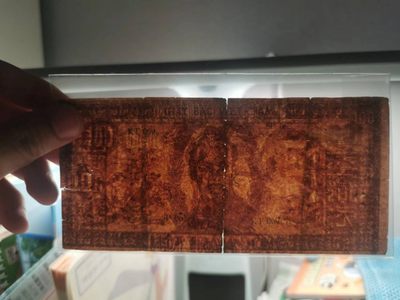 238.【鲸贝乐淘★两拍包邮】三字经·第“亲师友，习礼仪”号拍卖 【越南🇻🇳★解放区草纸币】1948年100盾，流通品相如图