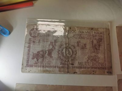 238.【鲸贝乐淘★两拍包邮】三字经·第“亲师友，习礼仪”号拍卖 【中国代印★越南🇻🇳大珍品】1951年越南大全套缺绿色200盾，其余11张，稀有难得珍稀藏品，同中国第一版人民币，流通品相如图所示