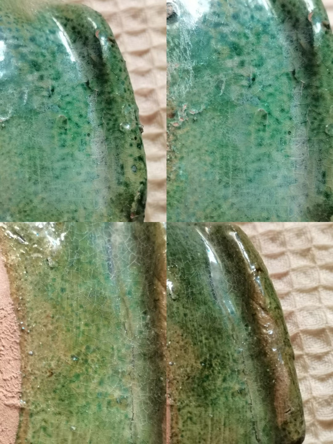 老战汉绿釉耳杯