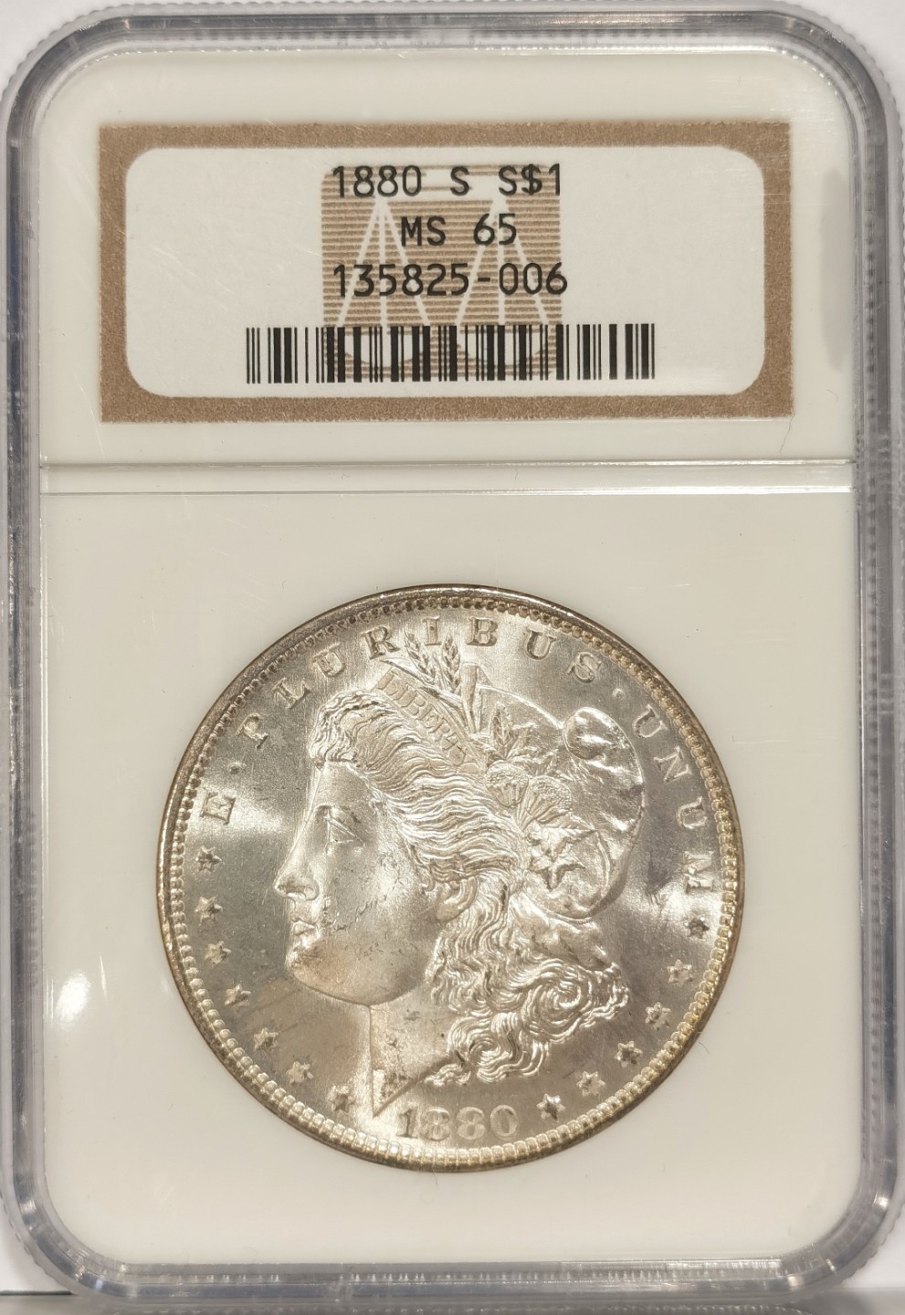 博洋堂马克藏家退坑小专场暨第026期（全场包邮） NGC MS65 美国1880年S版摩根壹圆银币