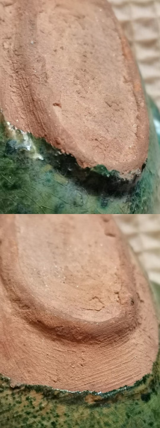 老战汉绿釉耳杯