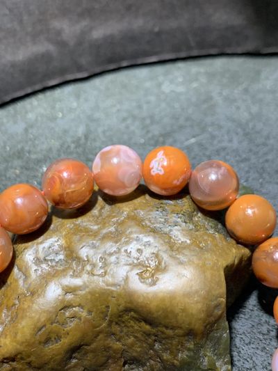 川料南红玛瑙单圈通货手串一条 川料南红玛瑙单圈通货手串一条