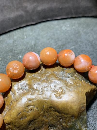 川料南红玛瑙单圈通货手串一条 川料南红玛瑙单圈通货手串一条