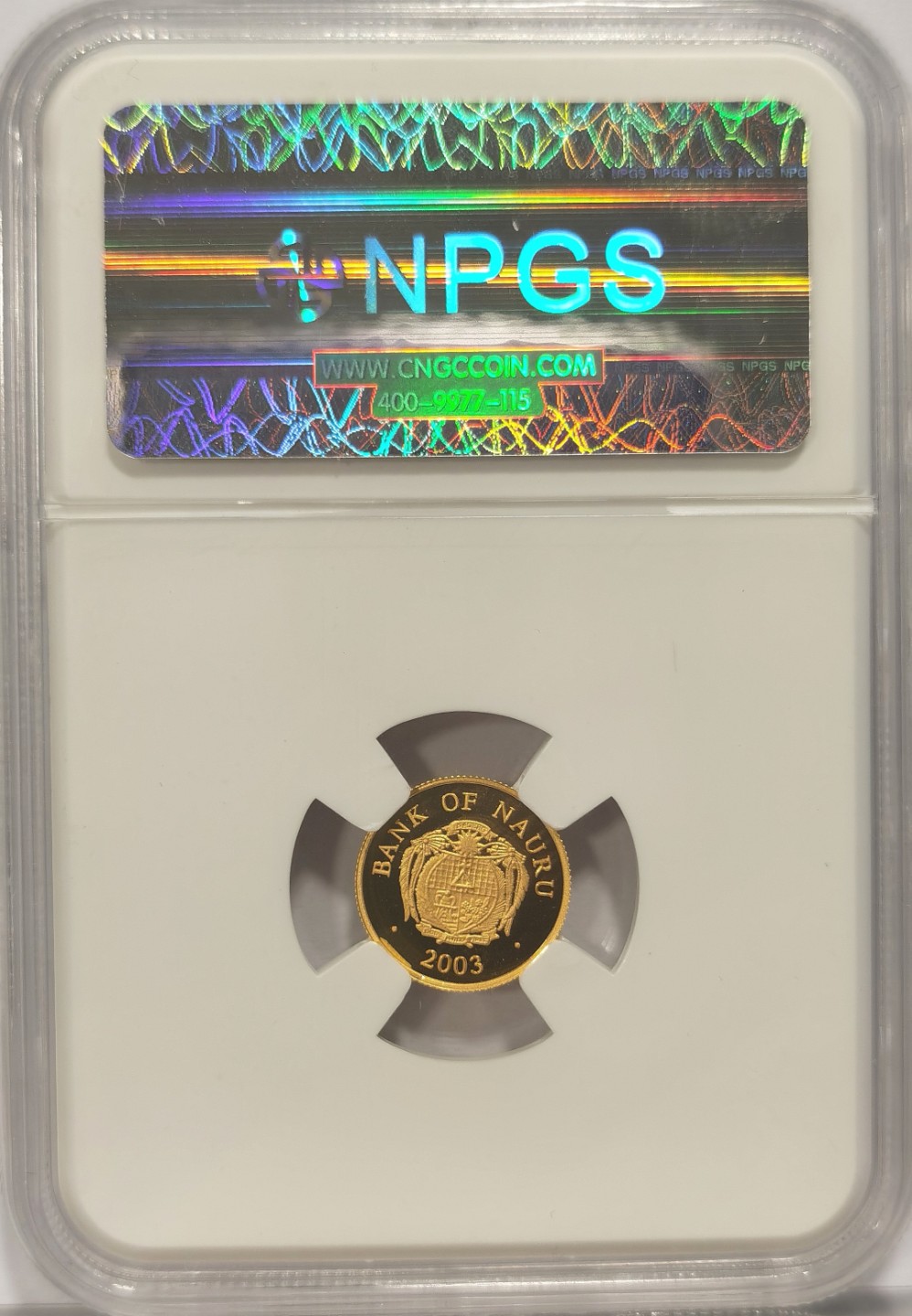 博洋堂马克藏家退坑小专场暨第026期（全场包邮） NPGS PF70 ULTRA CAMEO 2003瑙鲁 欧元一周年纪念金币 10元 精制币 1.245克 0.999金