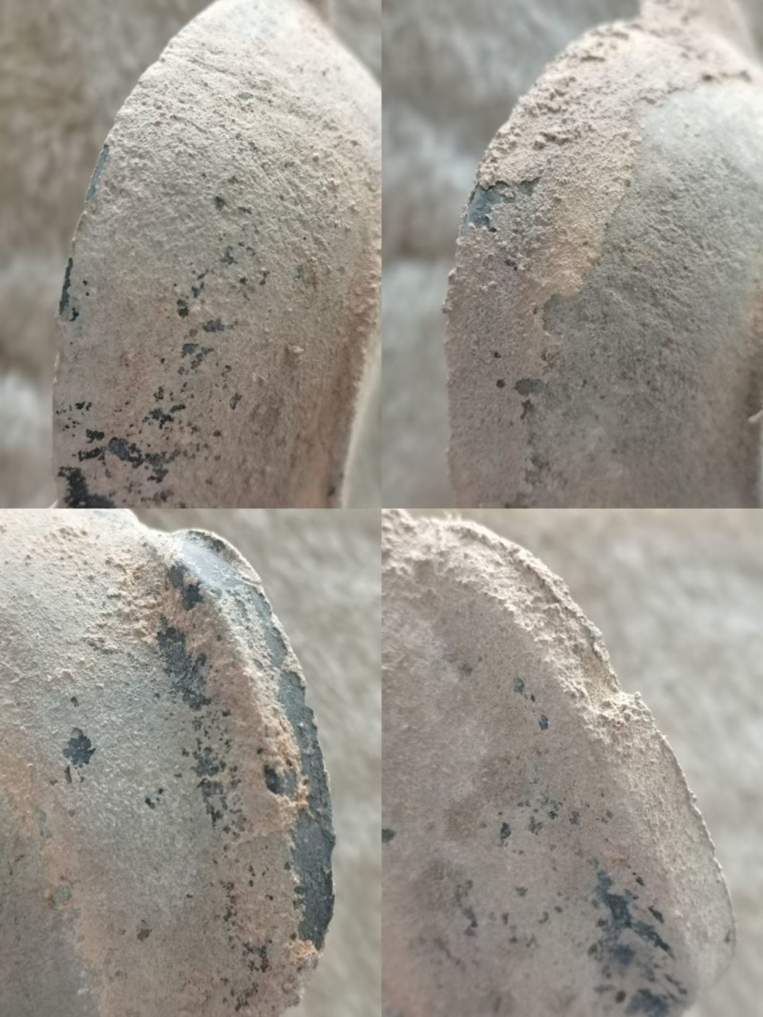 老战汉陶耳杯一对