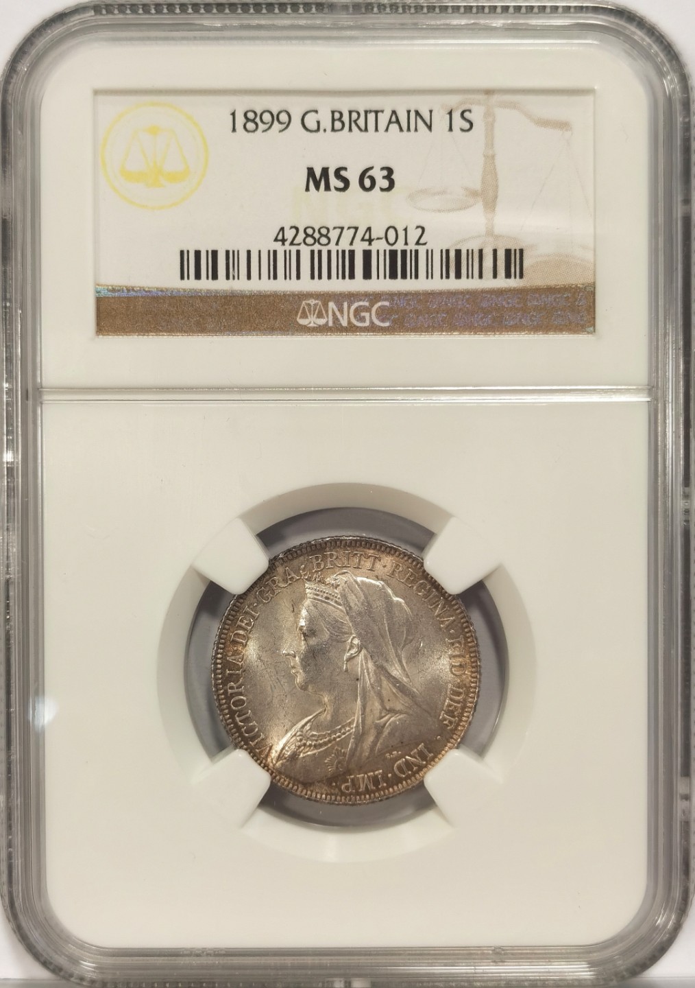 博洋堂马克藏家退坑小专场暨第026期（全场包邮） NGC MS63 英国1899年1先令银币