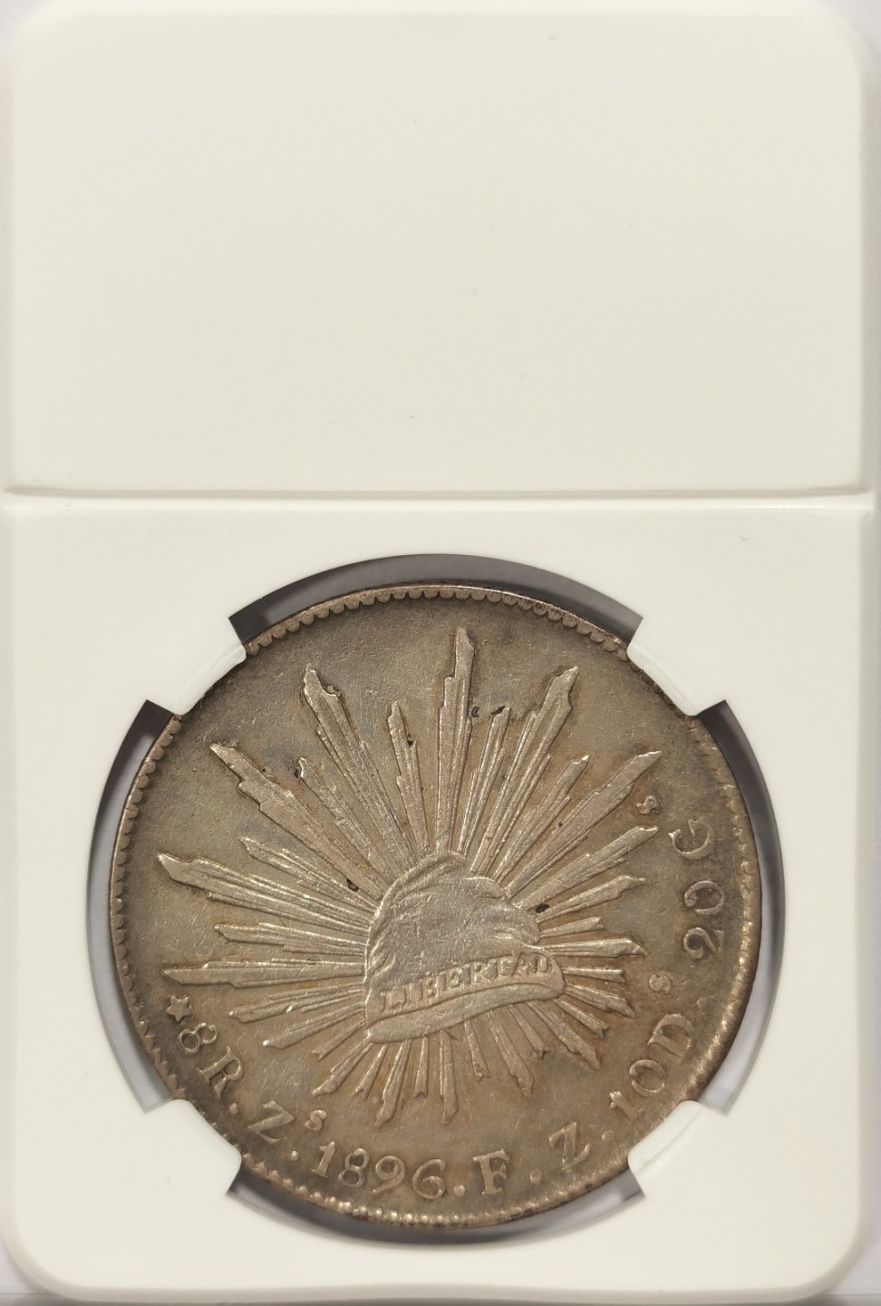 博洋堂马克藏家退坑小专场暨第026期（全场包邮） NGC AU 墨西哥1896年ZS FZ版花边鹰洋 已砸盒适合把玩