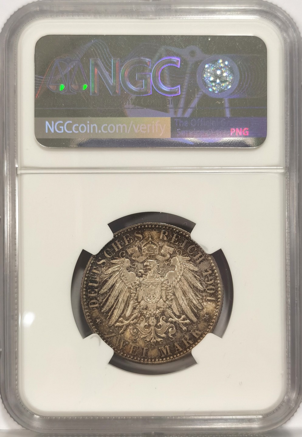 博洋堂马克藏家退坑小专场暨第026期（全场包邮） NGC MS65 德国1901年A版普鲁士200周年2马克纪念银币