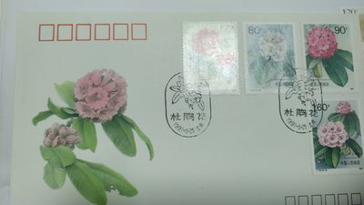 首日封，无佣金 - 1991年，杜鹃花