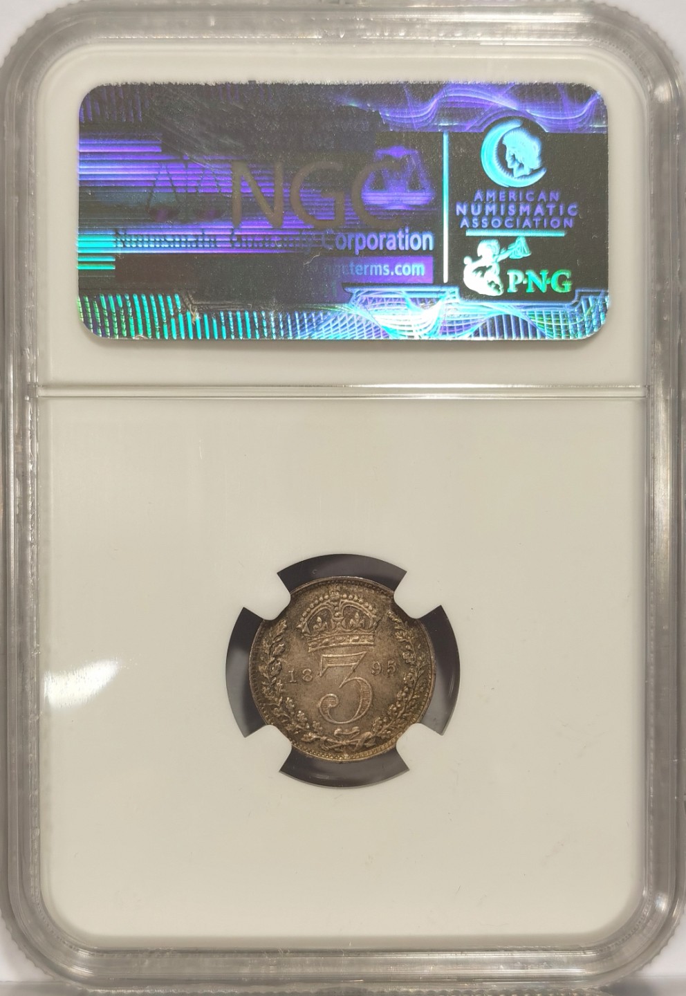 博洋堂马克藏家退坑小专场暨第026期（全场包邮） NGC MS64 英国1895年3便士银币