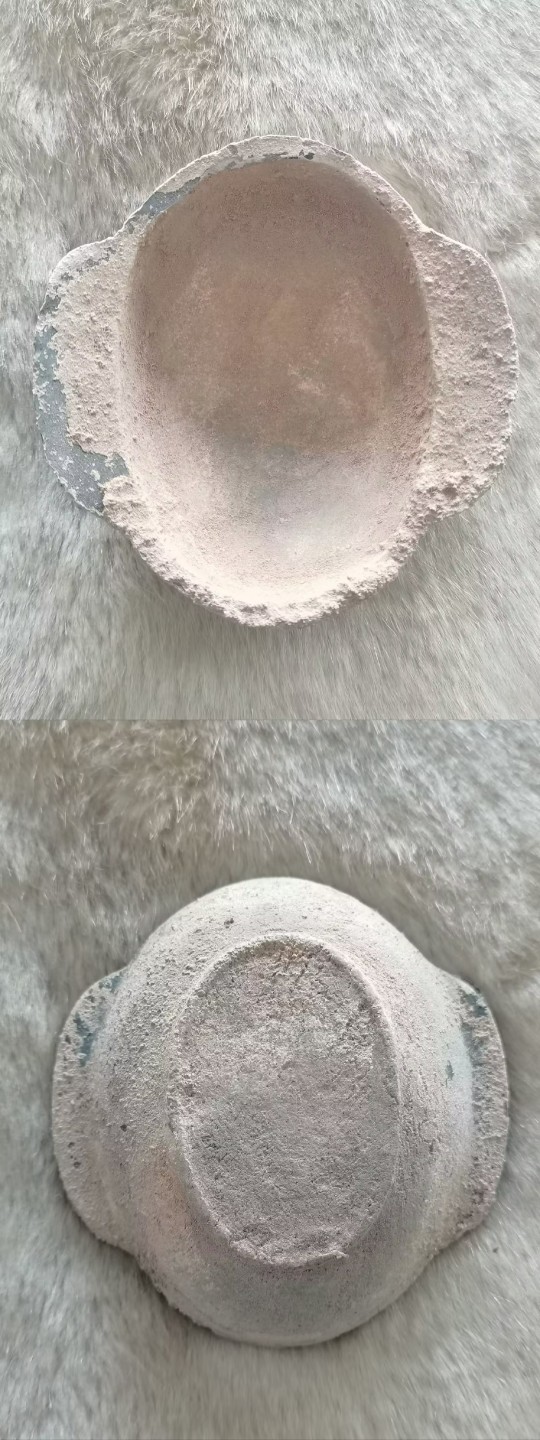 老战汉陶耳杯一对